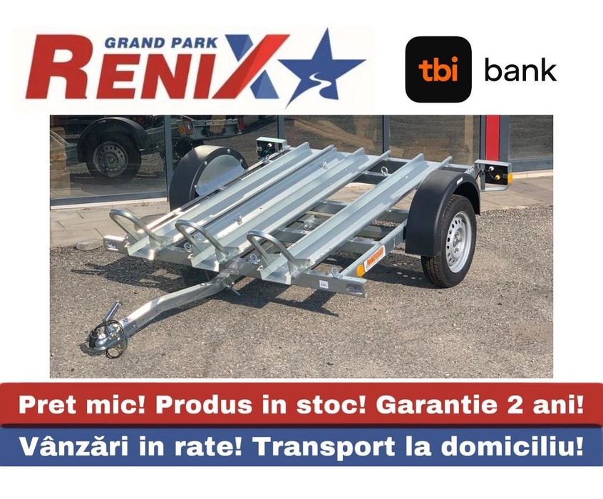 Neptun MOTO  225/145 3 POSTURI Remorca NEPTUN MOTO 225/145 750 kg 3 posturi