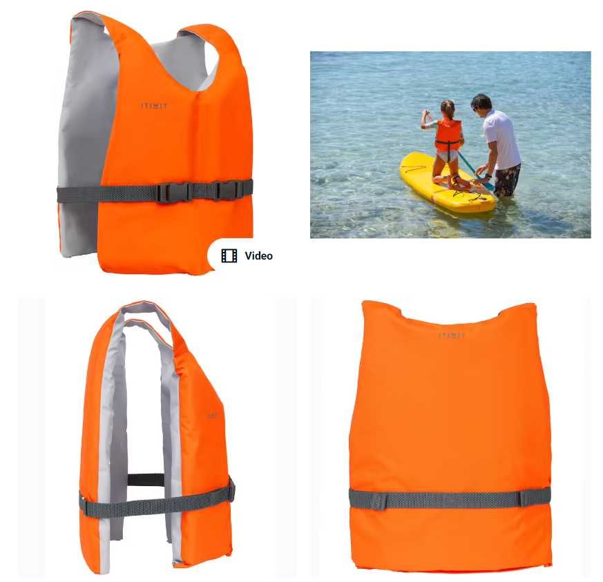 Vesta de salvare - 2 Veste flotabilitate 50N Navigație / Caiac/ Barca