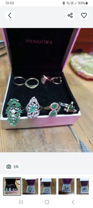 Кольца с изумрудами