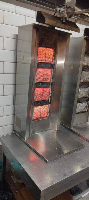 Rotisor shaorma 4 arzătoare