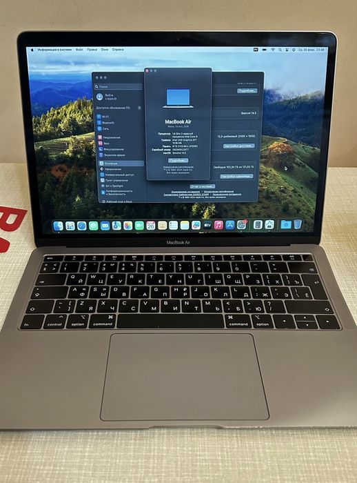 Core i5 2018 Macbook Air 8/256гб аккум-2-3 soat
