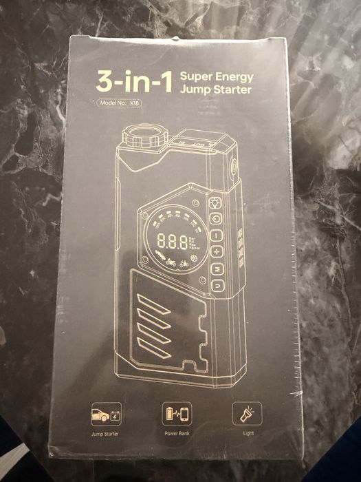 Jump starter auto nou sigilat powerbank umflat roti mingi saltele
