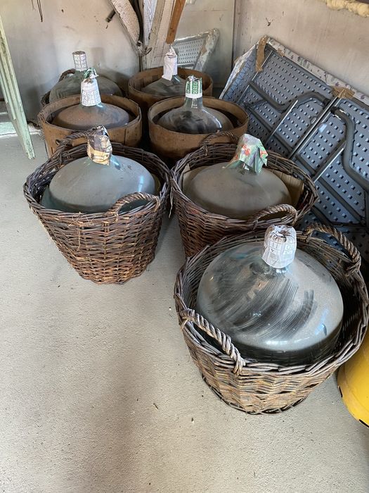 Damigene 50 L cu cos de protectie