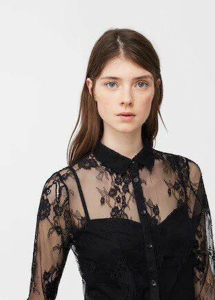 Rochie MANGO din dantela pe tul lunga superba versatila ocazie/sport