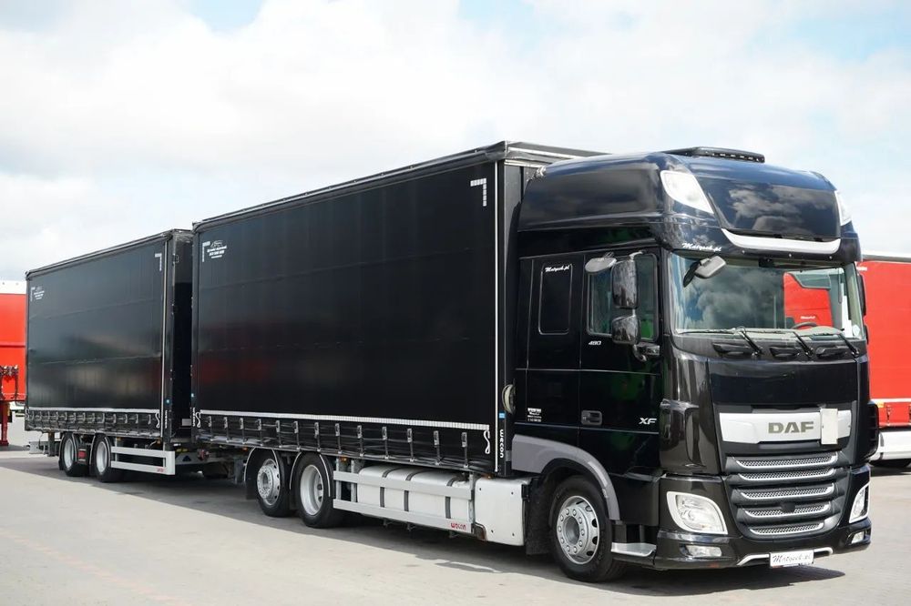 DAF XF 480 / AER CONDIȚIONAT PARCARE / COMBINAȚIE TANDEM / 120 M3 / TRANZIȚIE / Wecon / 2019 / CONTRACT POST-SERVICE