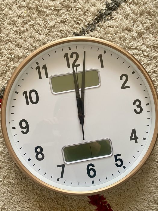 Ceas de perete nou-33 cm, Radio controlat și analogic