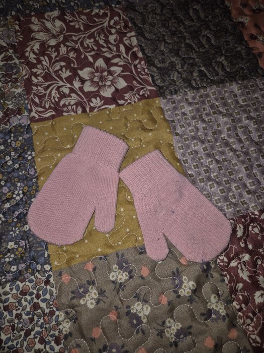 Set 3 perechi mănuși roz