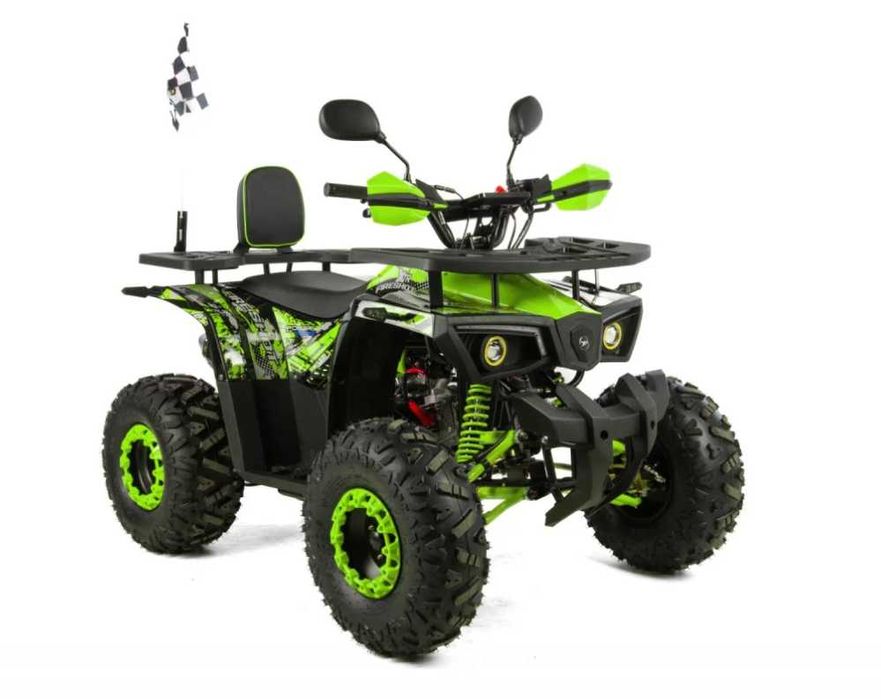 ATV XTR Pro FireShot 002, roti 8 inch, 125cc, 1+1 viteze, negru/lime