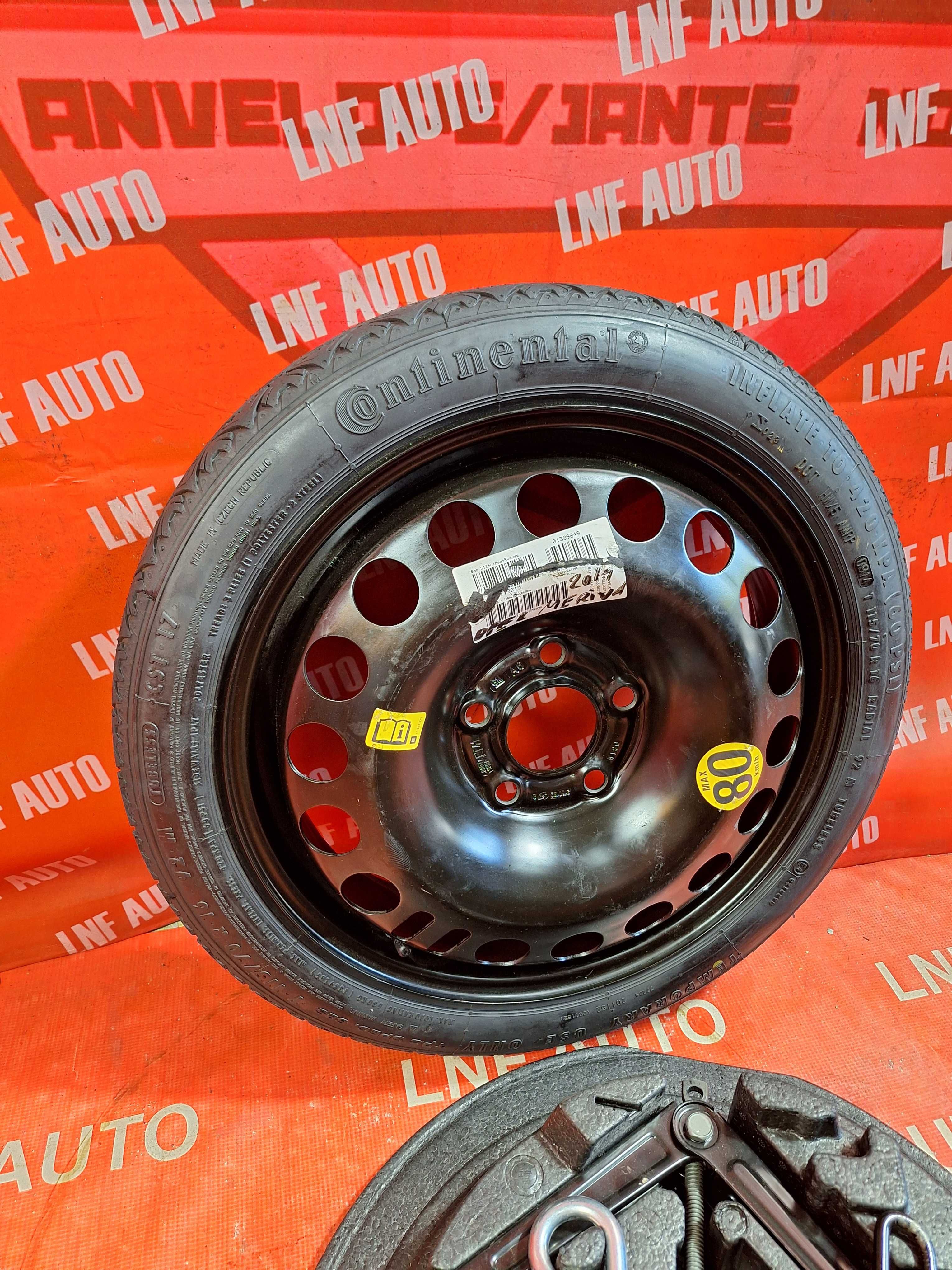 KIT Roata Rezerva SLIM 5x110 16'' OEM Opel Meriva Astra H SAAB NOUA