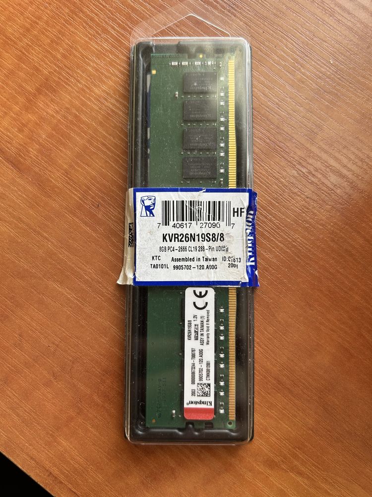 Озу kingston 8gb ddr4 2666