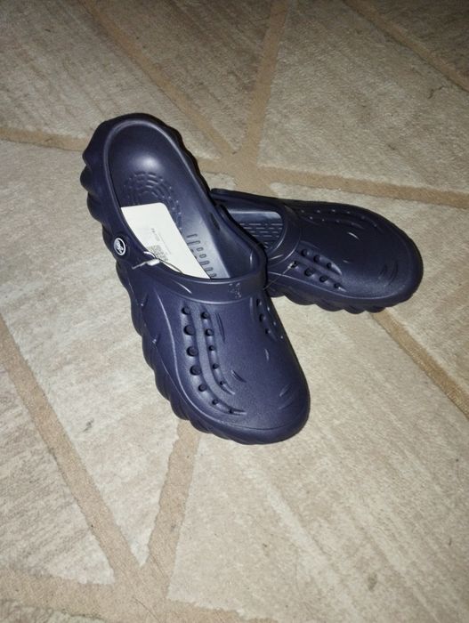 Шлёпки пантолеты сабо мужские синие р-р44 28.0см-28.5см