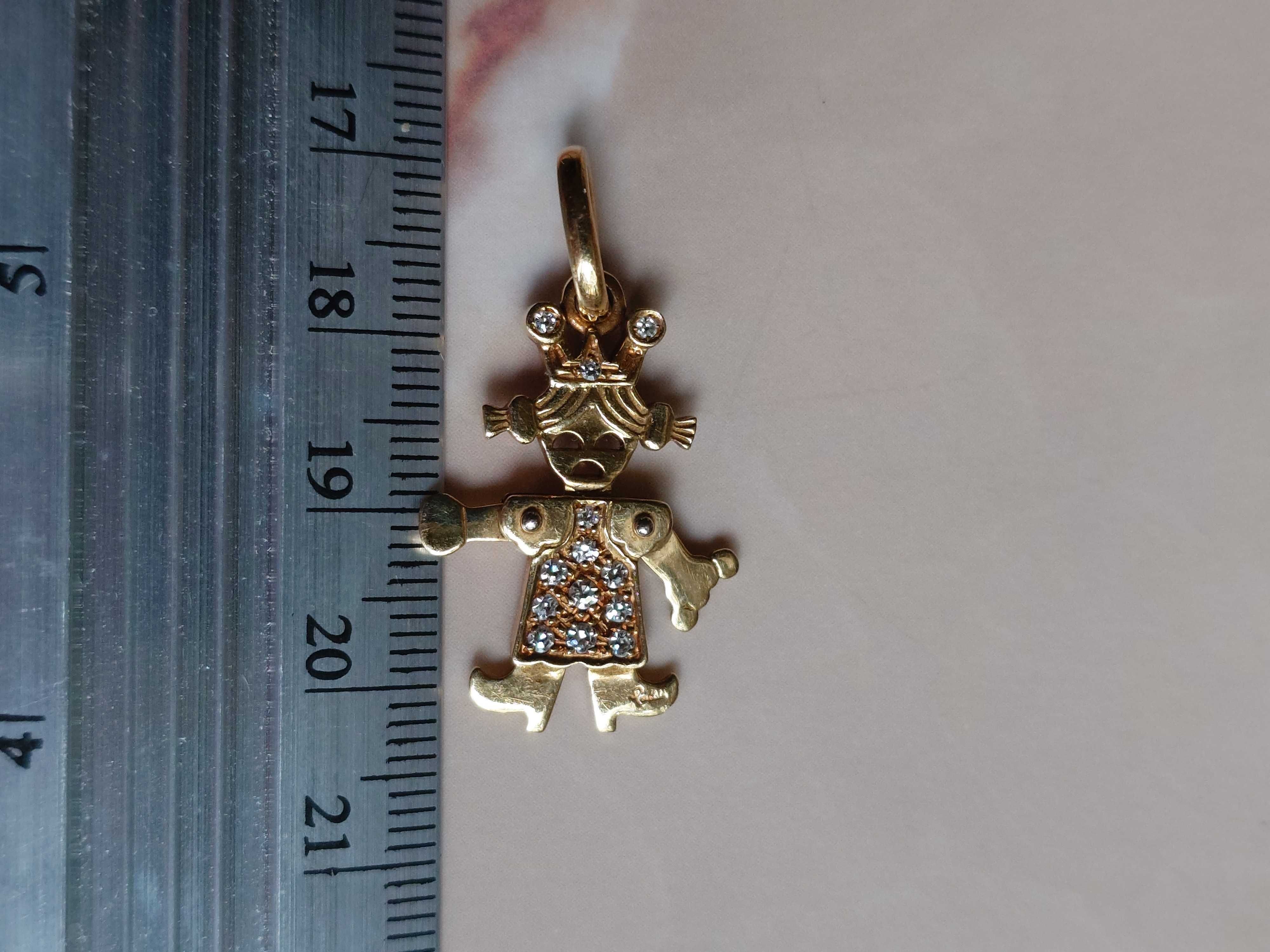 Pandantiv Pomellato 1980 din aur de 18 k cu diamante naturale.