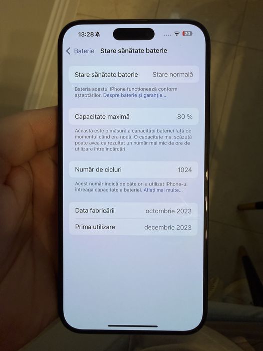 Iphone 15 Pro Max 256GB Blue Titanium