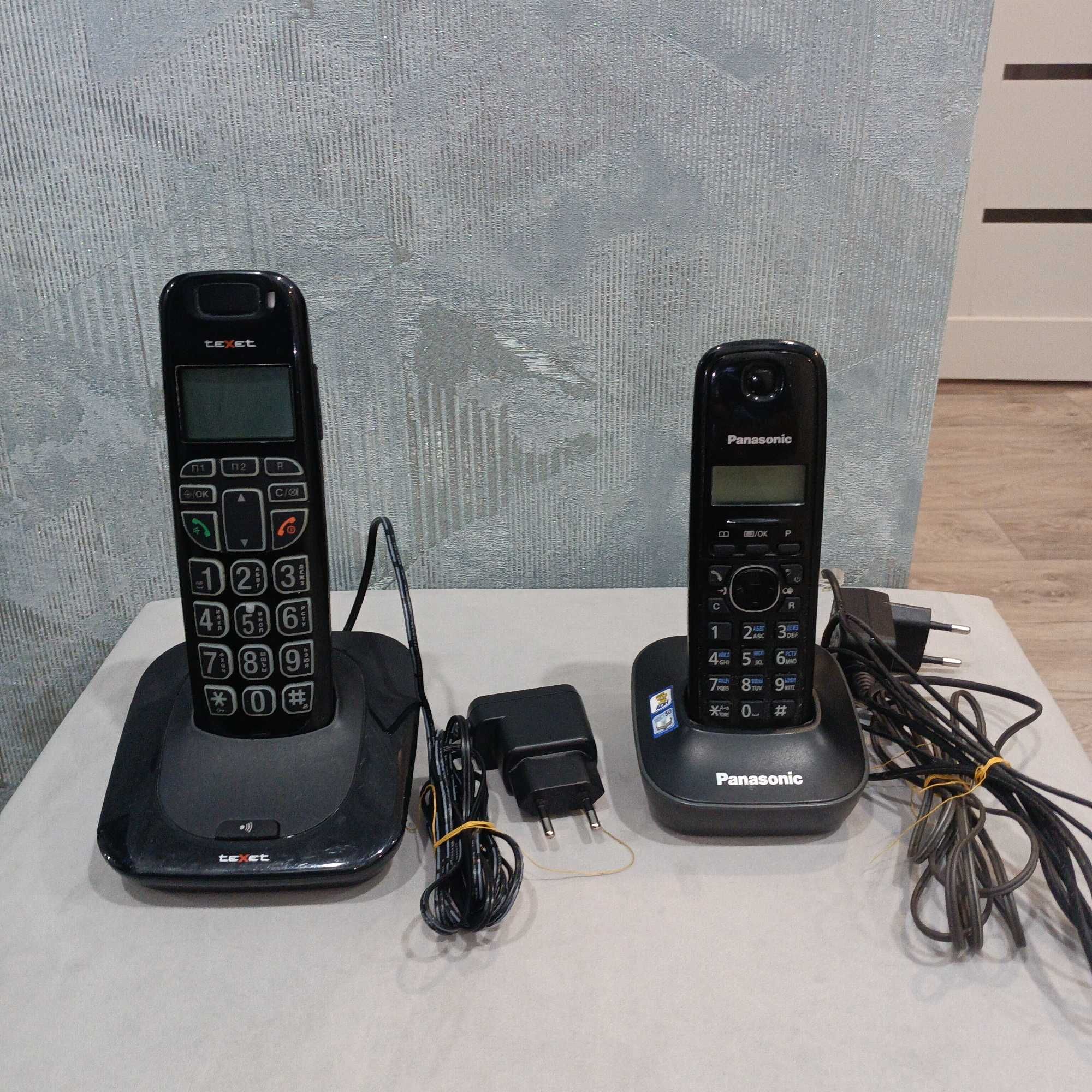Продаются радиотелефоны Panasonic KX-TG1611CAН и Texet TX-D7505A.
