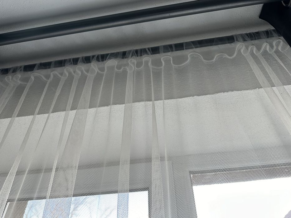 Perdea  alba - 4 buc.