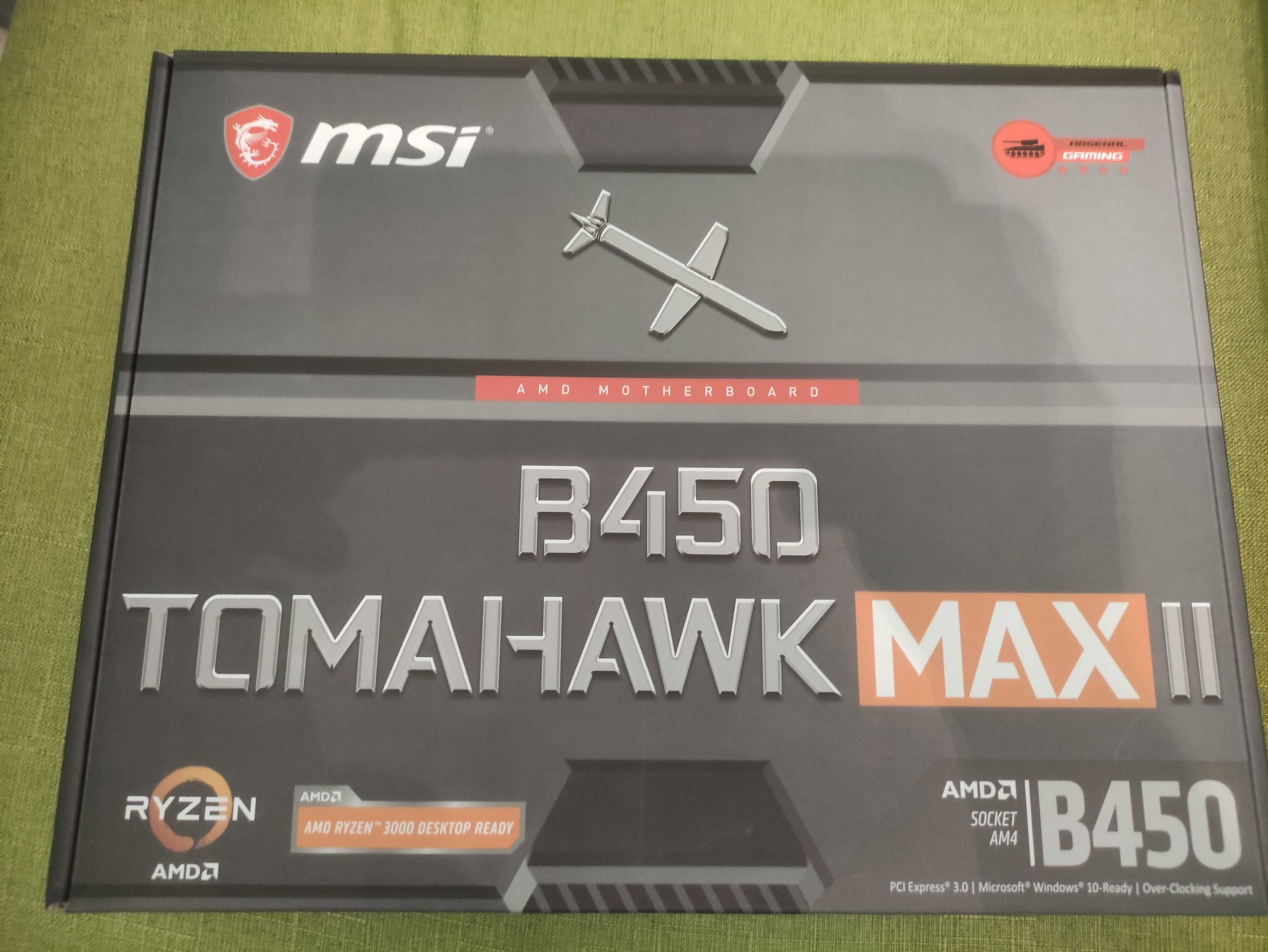Дънна платка MSI B450 Tomahawk Max II -  нова с гаранция .