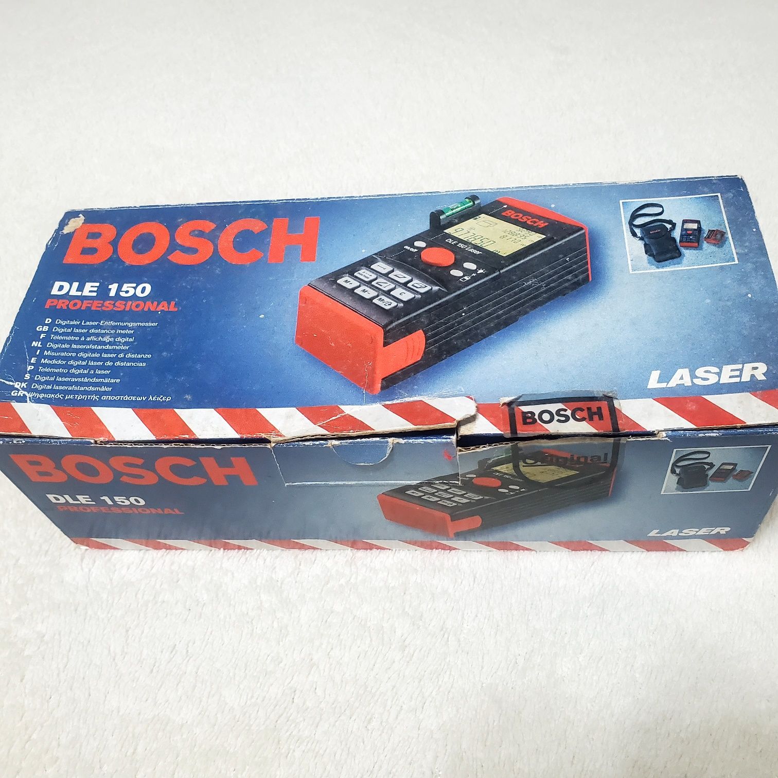 Vand telemetru laser Bosch DLE 150 ca nou