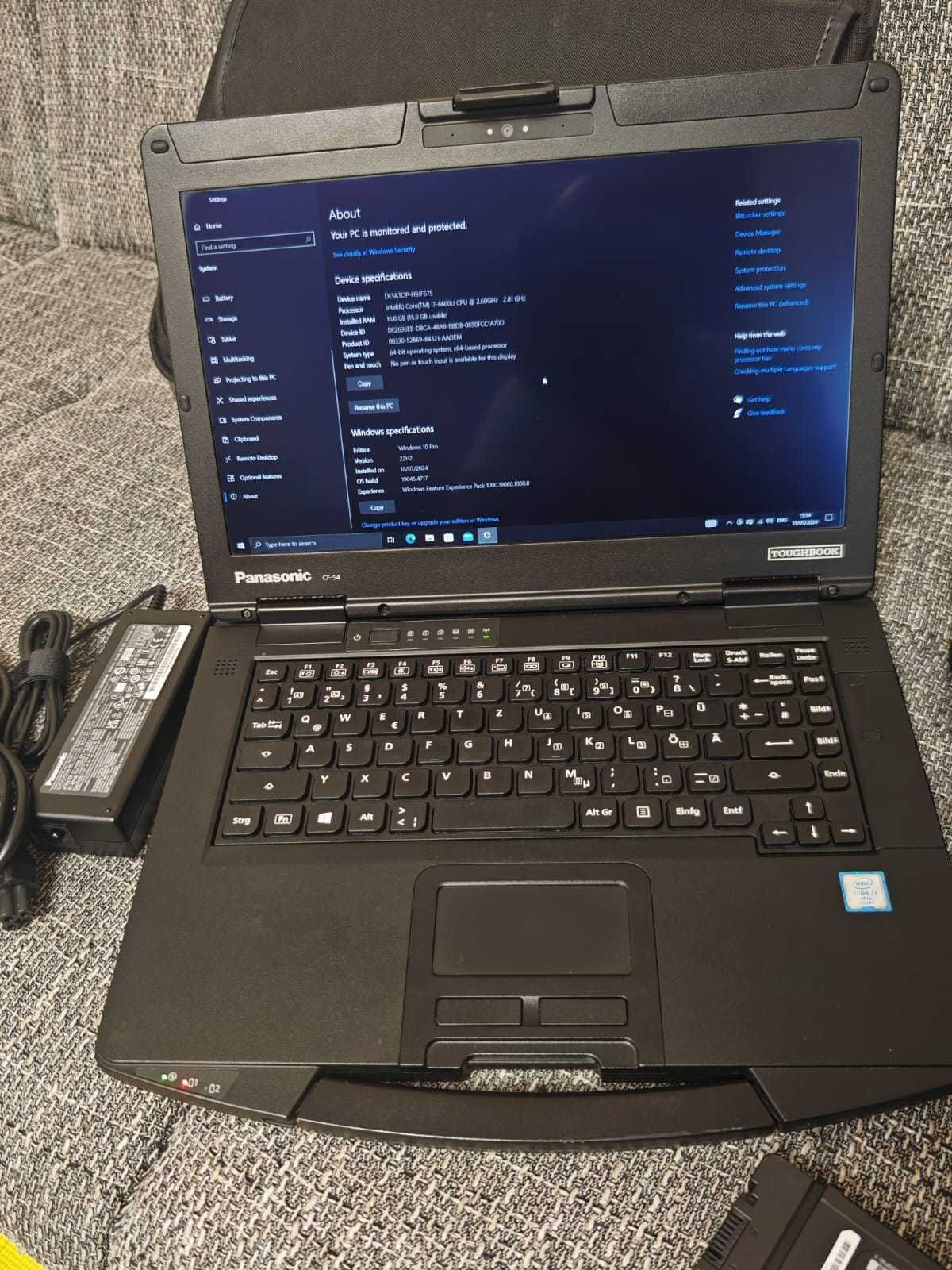 Okazie Laptop Panasonic Cf-54 Mk1 FHD i5 16Gb Ram 512Gb ssd m.2 Win10