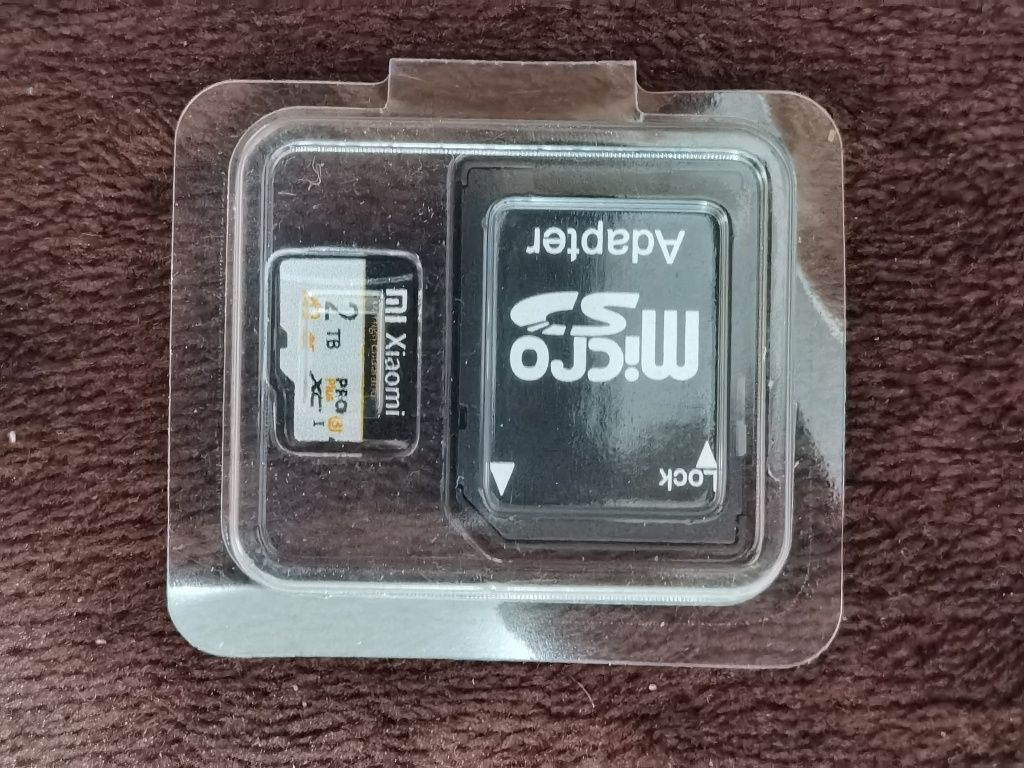 Card micro SD + Adapror SD, 2 TB, Xiaomi pro plus