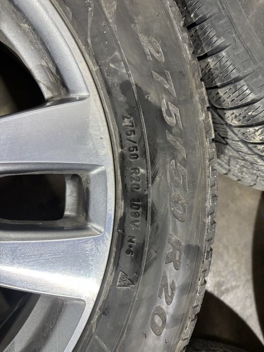 4бр оригинални 20 Мерцедес GLE 5x112  с зимни гуми Пирели 275/50