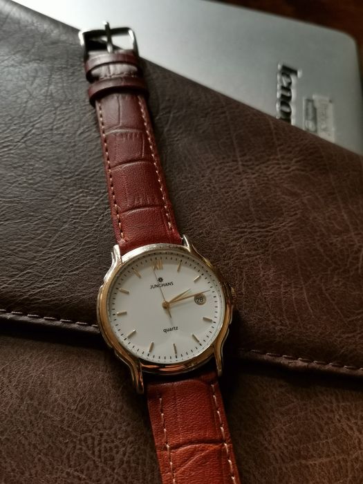 Junghans quartz Ръчен часовник с позлата