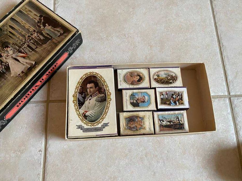 Комплект, колекция руски кибрити Война и мир