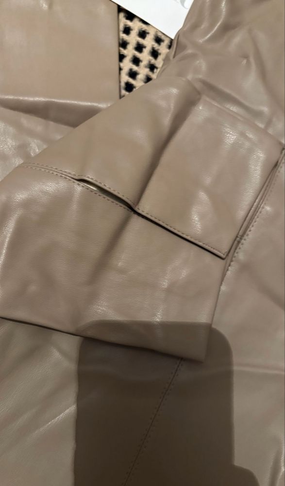 Кожен клин/панталон Zara