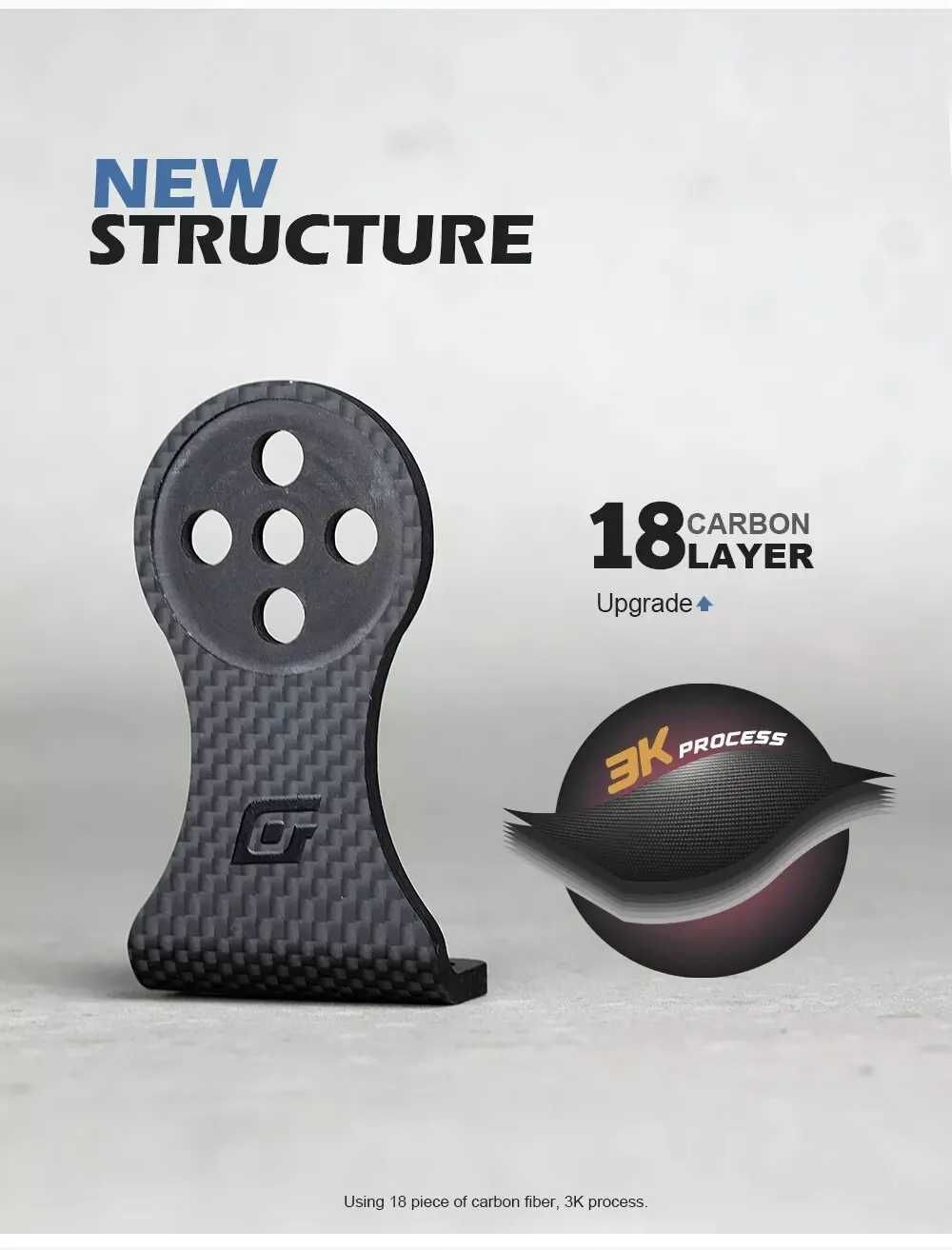 OGEVKIN suport pipa ghidon bicicleta computer Garmin Bryton carbon