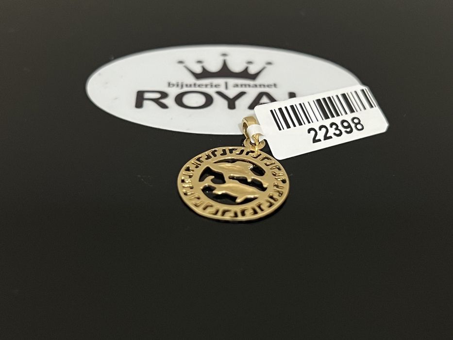 Bijuteria Royal CB : Pandant aur 14k 1,25gr 2cm