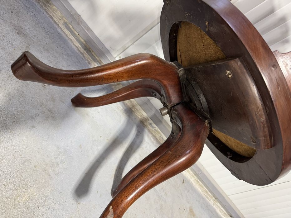 Fotoliu de birou din lemn cu piele