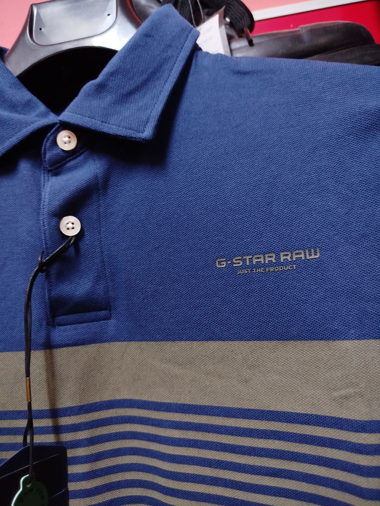 Оригинална тениска с яка G-Star Raw Memula S нова мъжка поло