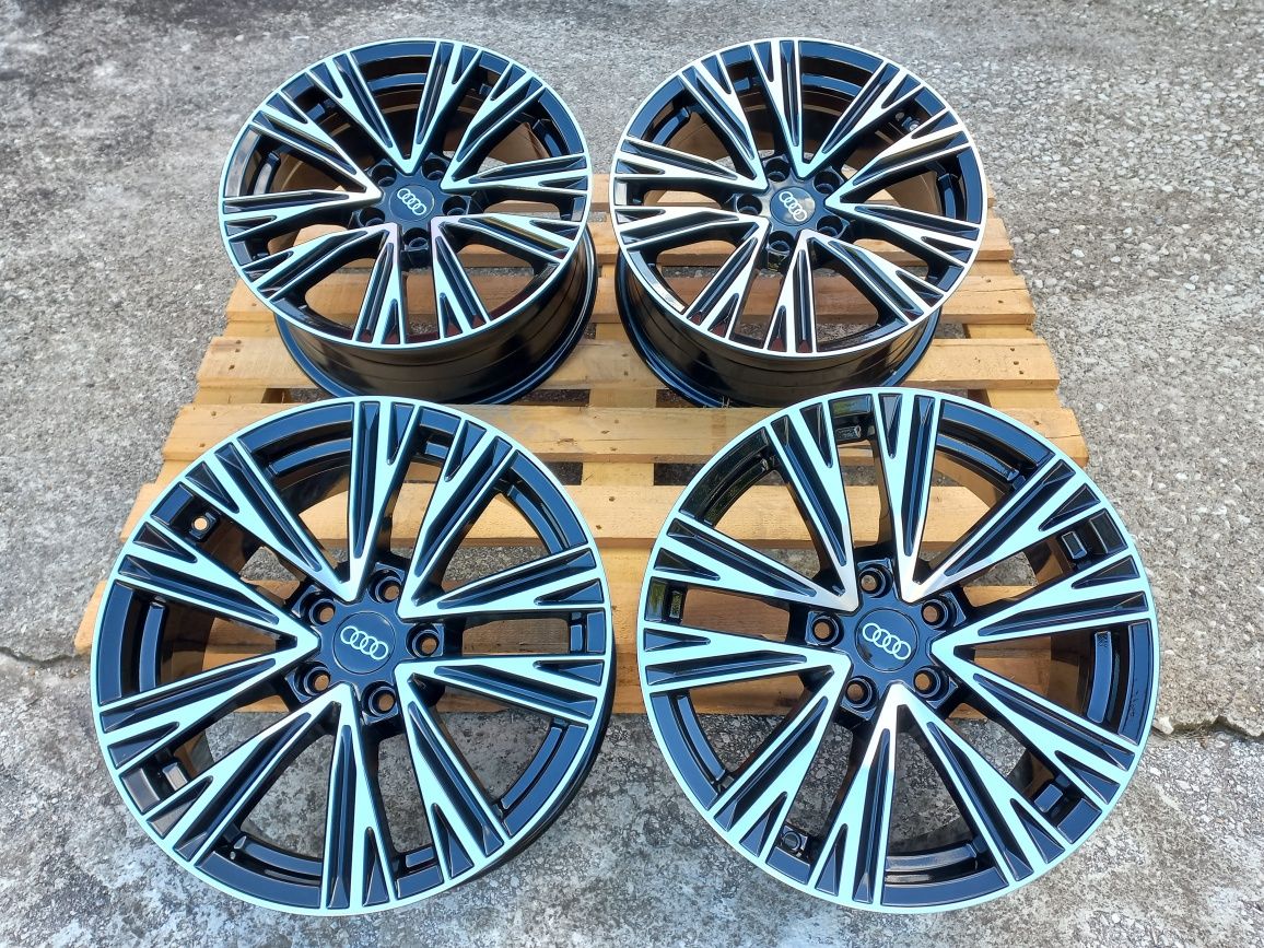 17.Audi Rs2025 A3 A4 A5 A6 Q3 Q5 7.5j et35 Black polish Чисто Нови.
