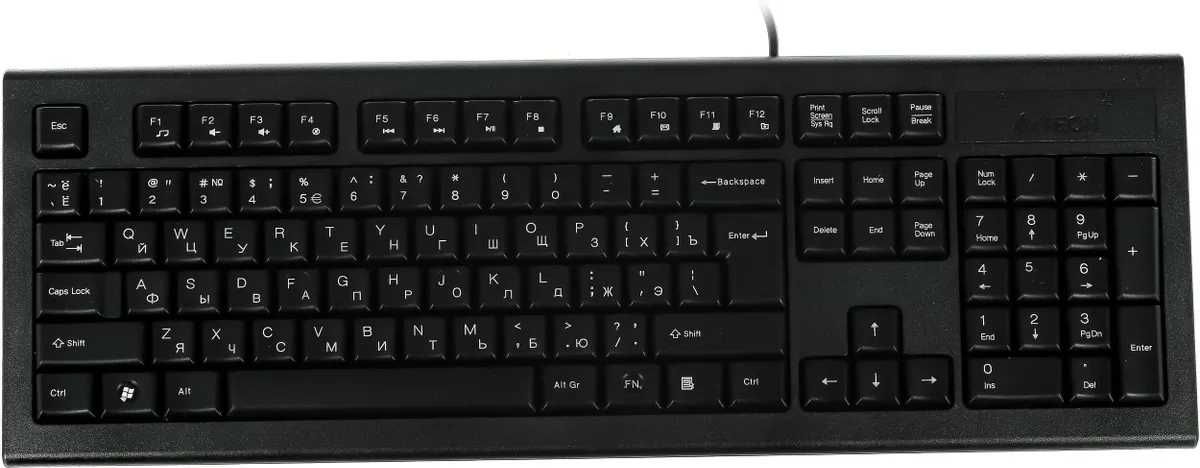 Проводная клавиатура A4TECH KR-8520D (WHITE, BLACK)