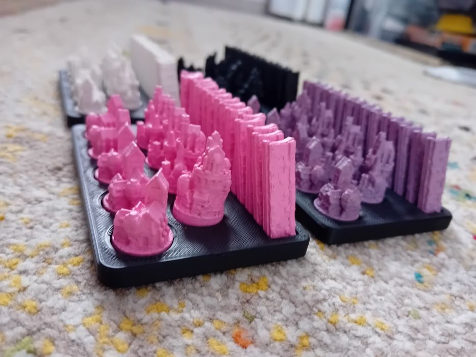 Set 4 suporturi piese pentru Catan