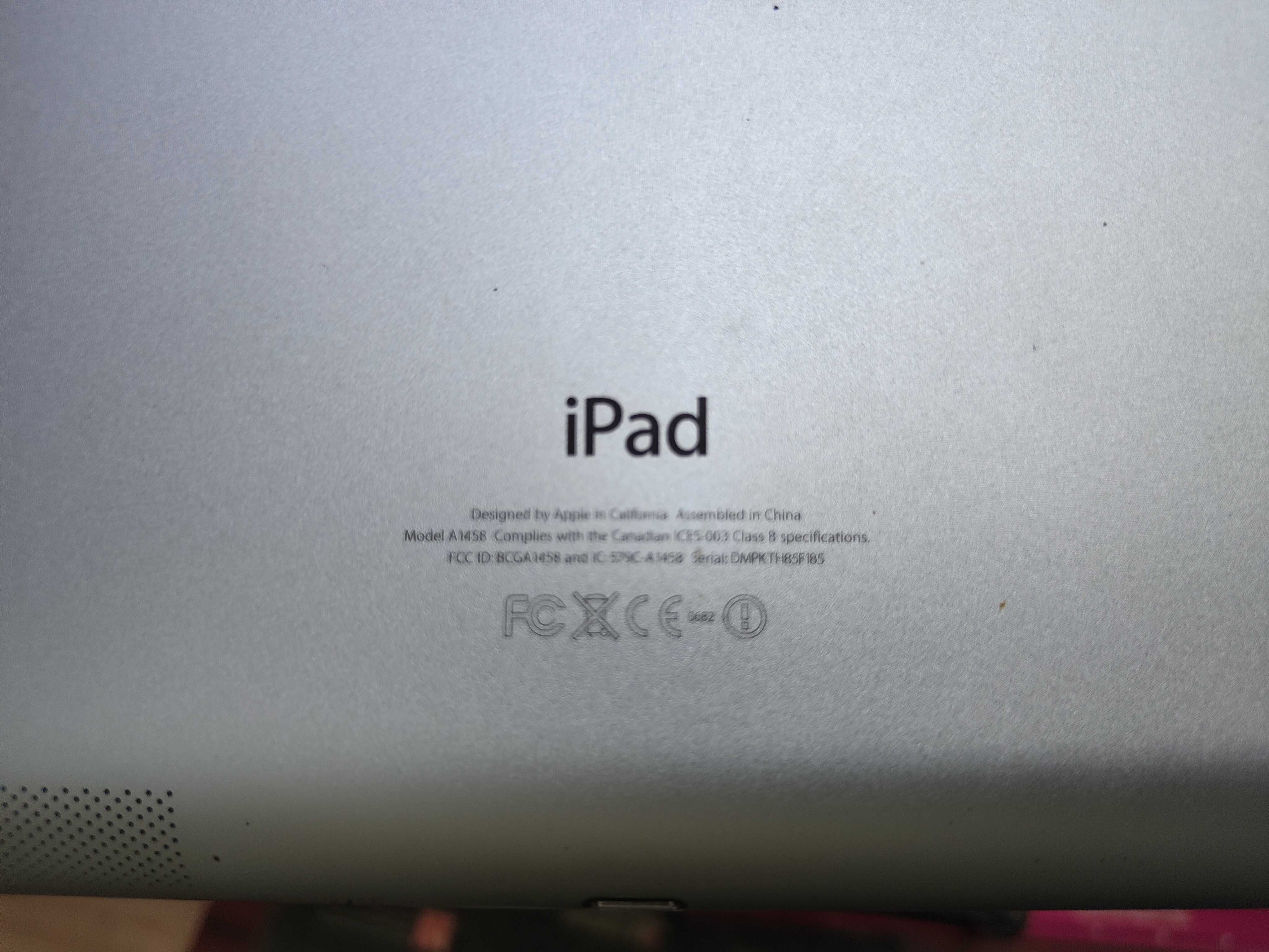 iPad model A1458
