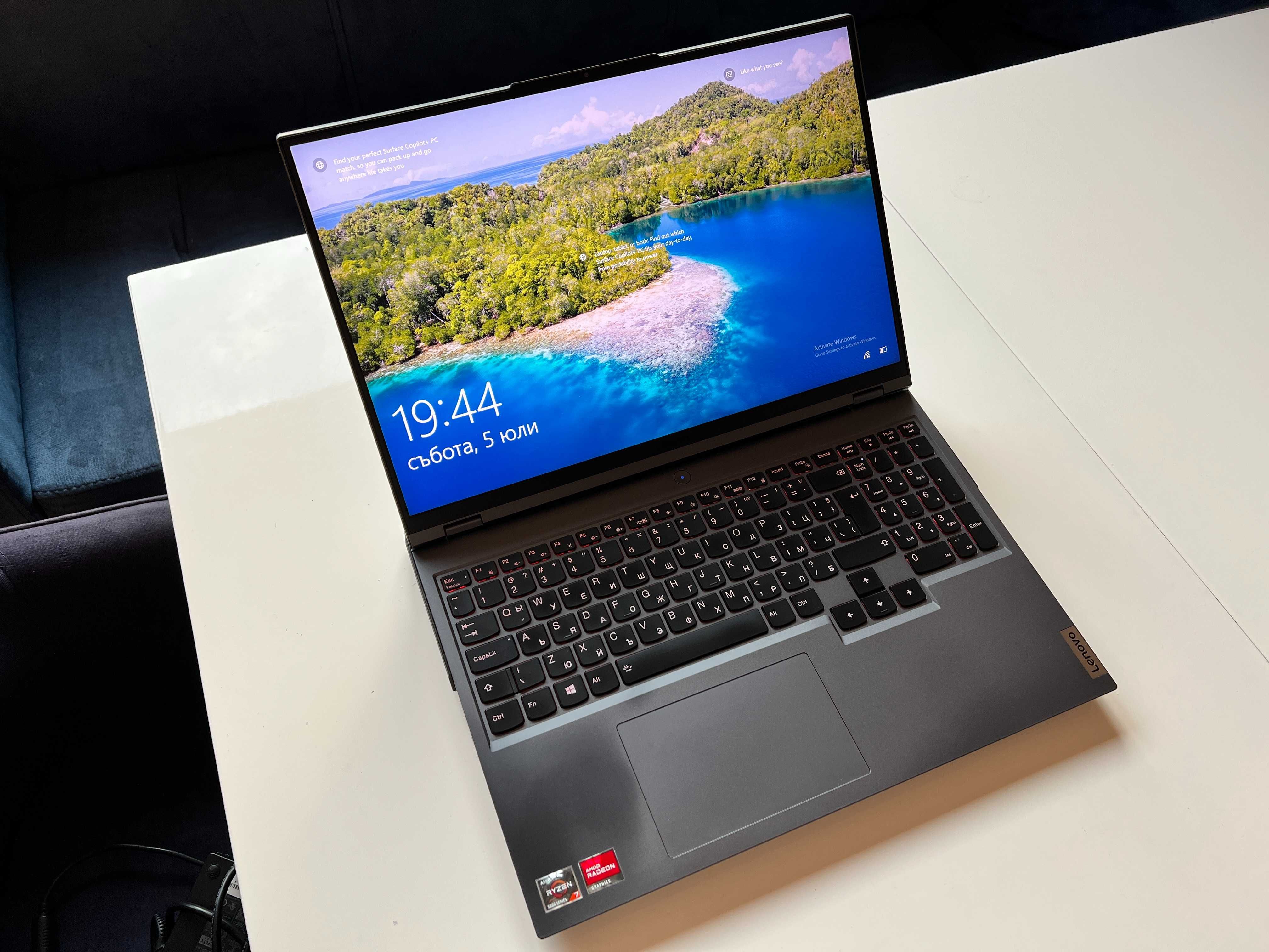 Lenovo Legion 5 PRO 16.0" Ryzen 7 5800H 16RAM RTX 3060 и ново NVME 1TB