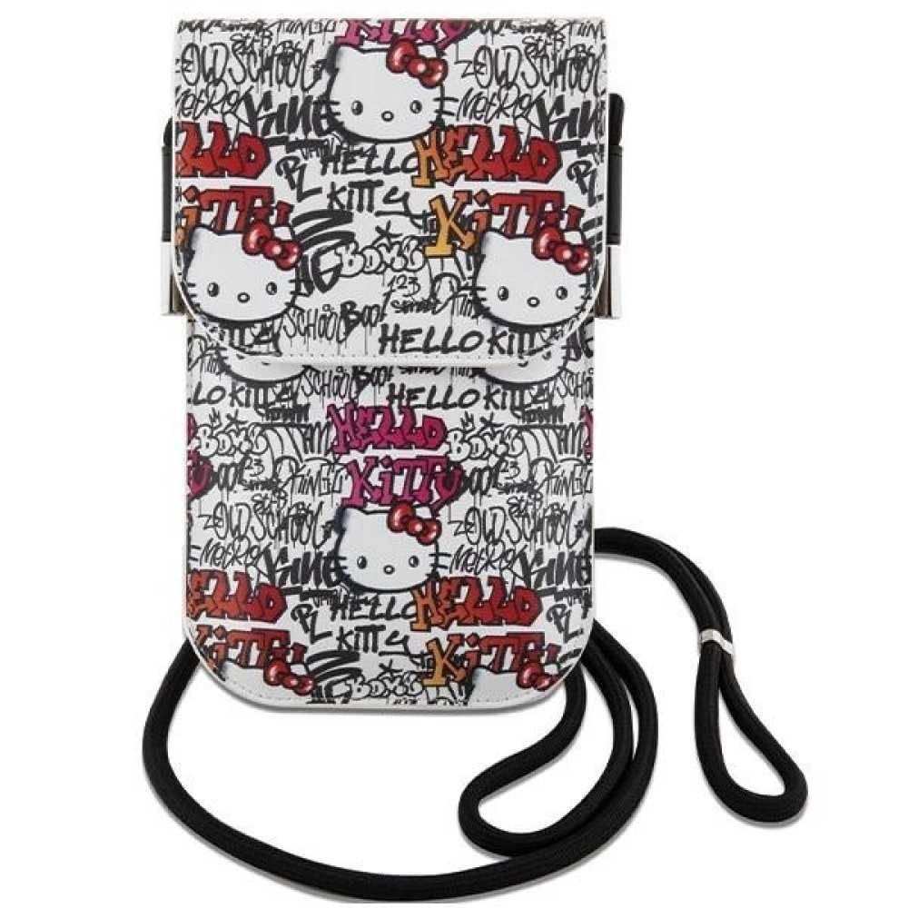 Hello Kitty bag Leather Tags Graffiti Cord