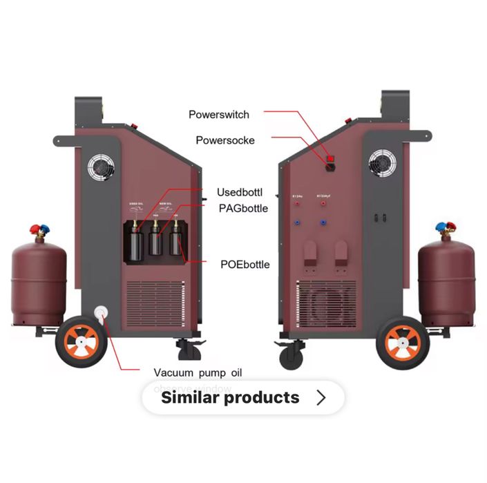 Statie incarcare freon auto dual r134/r1234yf Full Automat Noua
