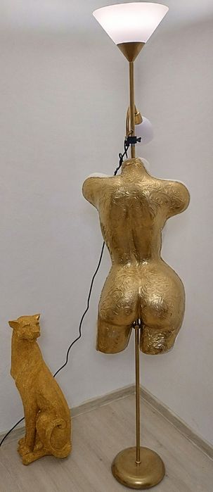 Lampa veioza handmade cu perlute