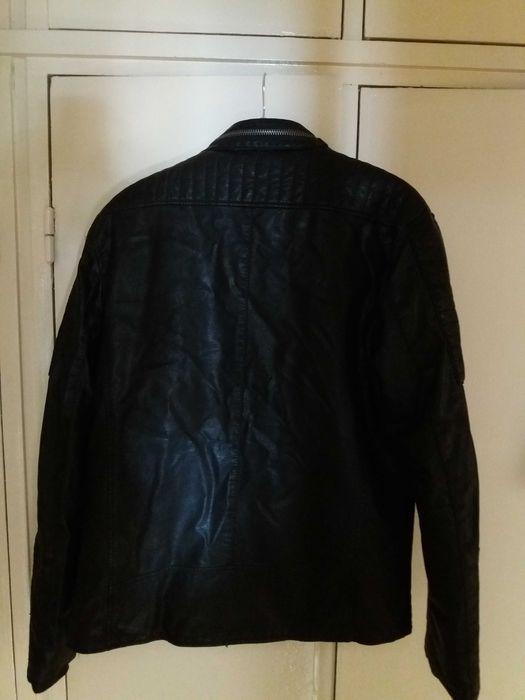 Geaca imblanita, noua, moto piele eco