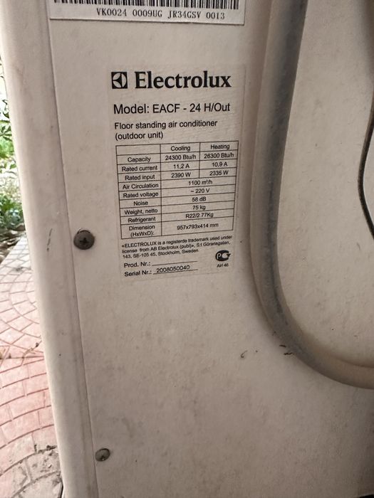Продам коллонный кондиционер 24 Electrolux в отличном состоянии