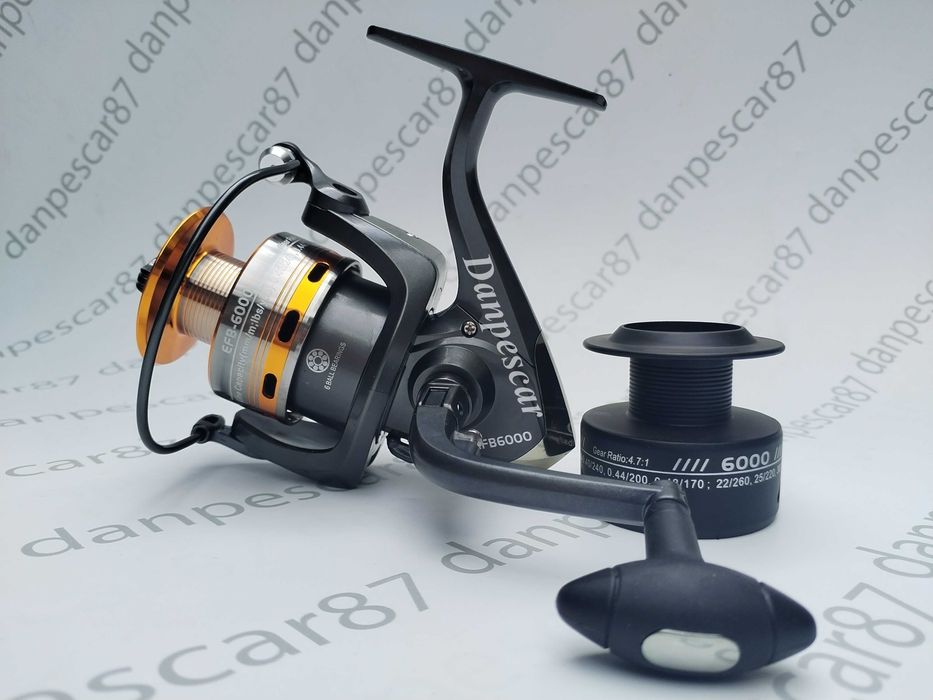 Mulineta FL EFB6000 6 rulmenti pentru crap si tambur rezerva