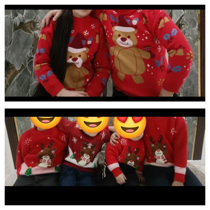Продам новогодние парные семейные одежды.