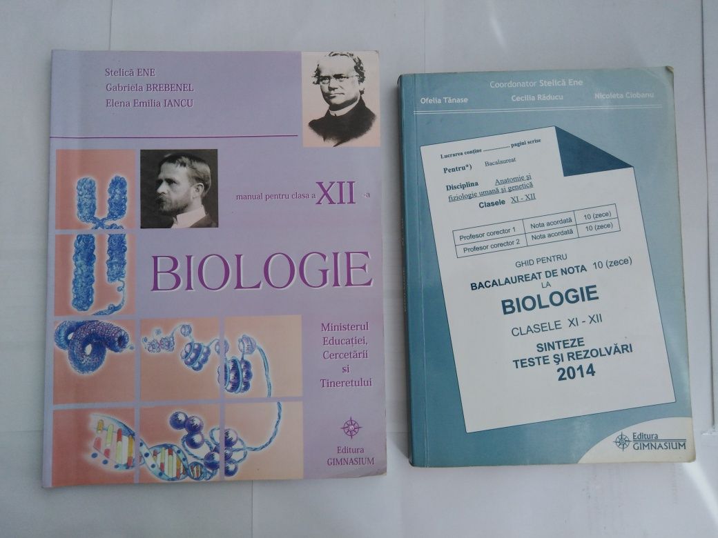 Biologie clasa a XII-a bacalaureat editura Gimnasium admitere medicina