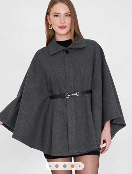 Дамско пончо с колан