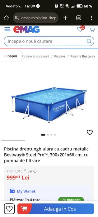 Piscină dreptunghiulară Bestway