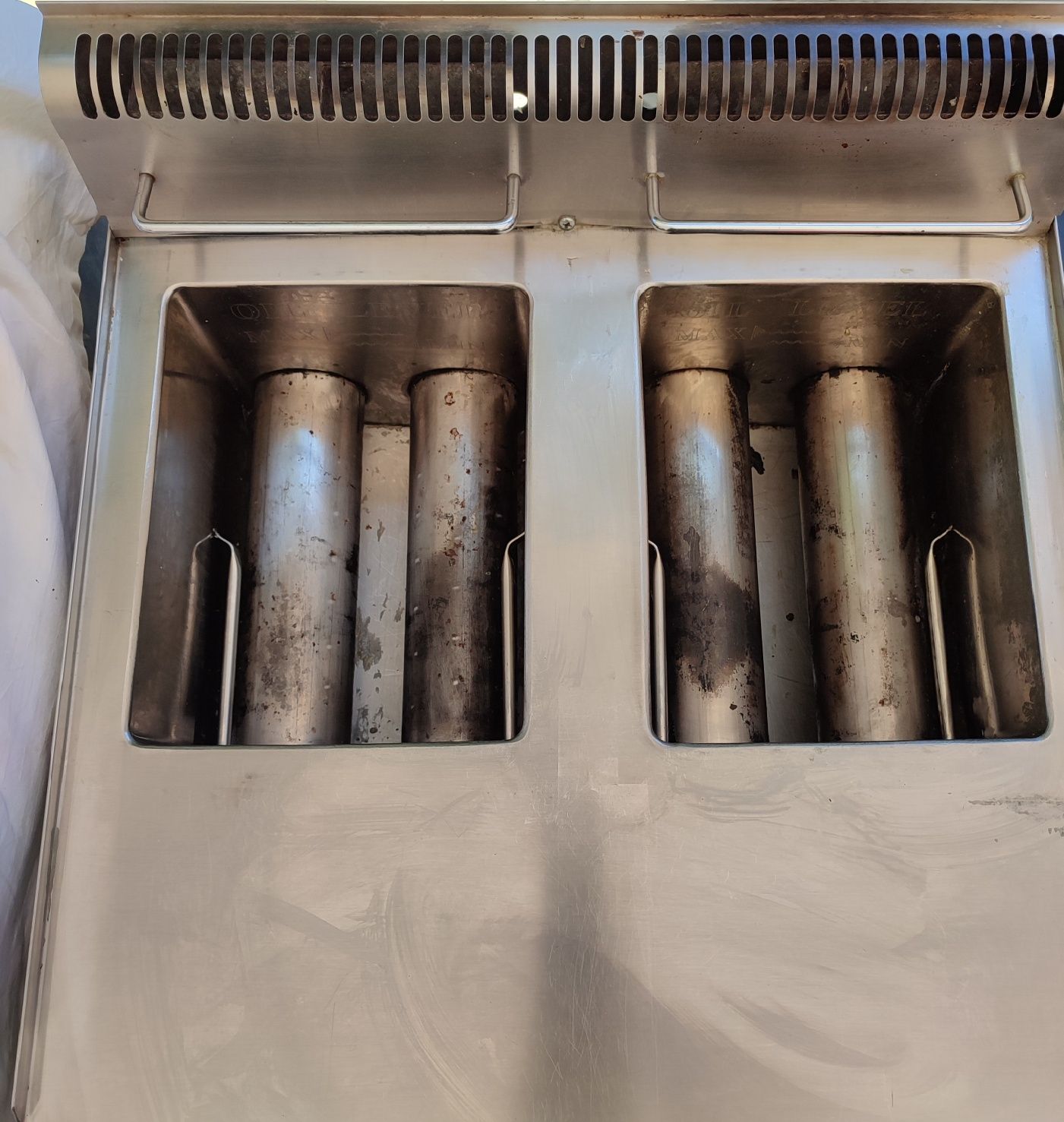Газов фритюрник двоен