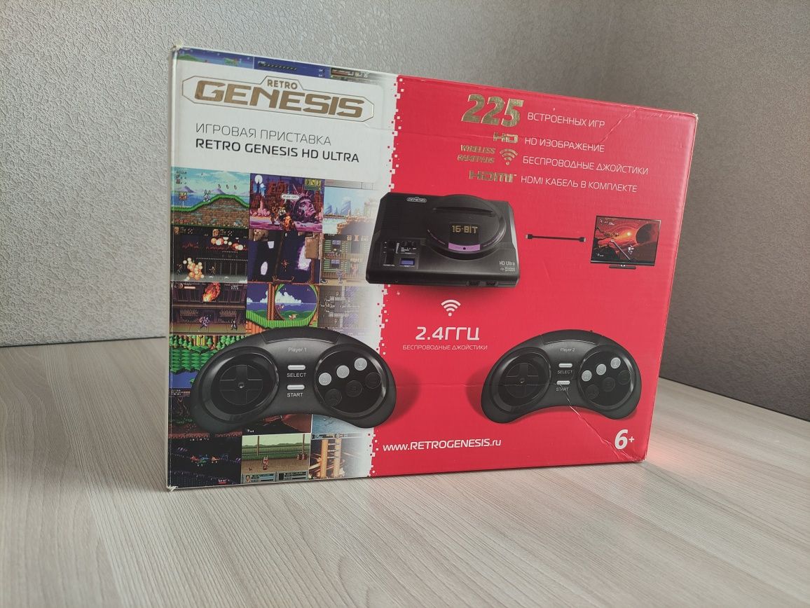 Игровая приставка SEGA Retro Genesis ZD-06b HD Ultra + 225 игр