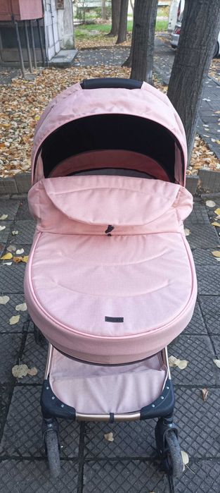 Бебешка количка Moni 2 в 1 - момиче, розова