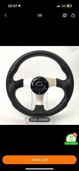 Volan sport 300mm Nou perfect pt Drift sau gaming